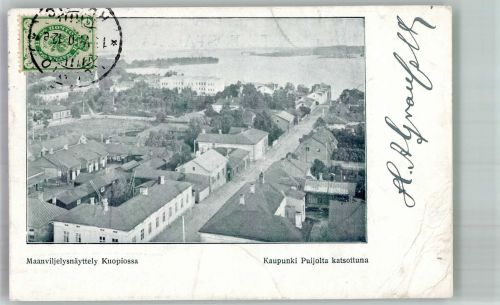 Kuopio 1906 Gebrauchsspuren Marke bildseitig