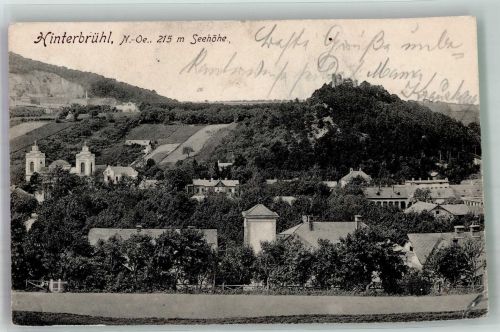 2371 Hinterbrühl 1912 Gebrauchsspuren