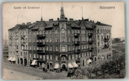 Helsingborg Hälsingborg 1908 Gebrauchsspuren Geschäft Sundstorget