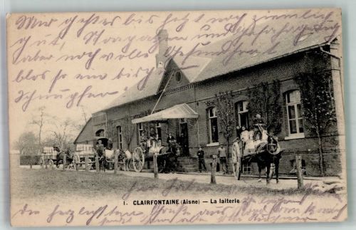 02260 Clairfontaine Gebrauchsspuren Molkerei