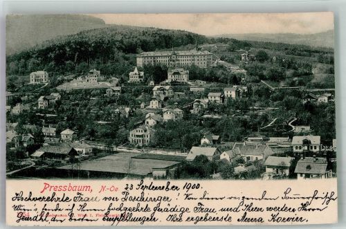 3012 Pressbaum 1900 Gebrauchsspuren Adelskorrespondenz