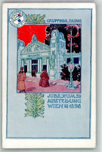 1010 Wien 1. Bezirk, Innere Stadt Gebrauchsspuren Ausstellung 1898 Lithographie