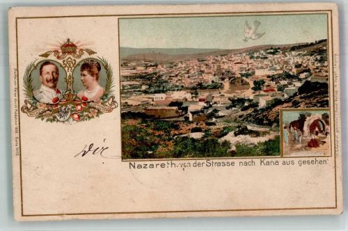 Nazareth Wilhelm I. Victoria Lithographie Adel Kaiser Wilhelm I Gebrauchsspuren