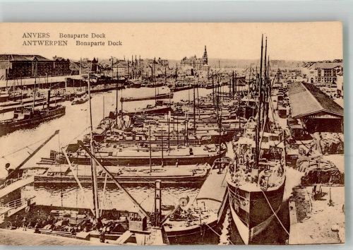 Antwerpen Anvers Foto AK Hafen Bonaparte Dock