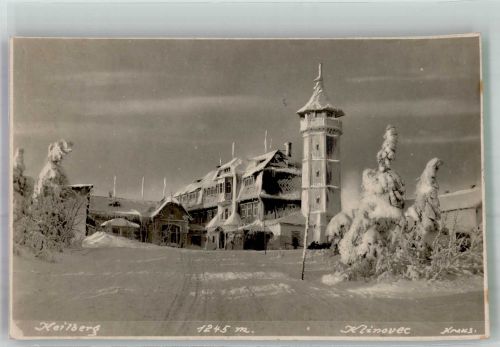 Klinovec Keilberg 1929 Winter Hotel Keilberg
