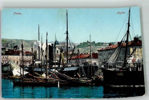 Rijeka Fiume Foto AK Hafen