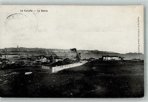 La Coruna 1909 Foto AK La Bahia