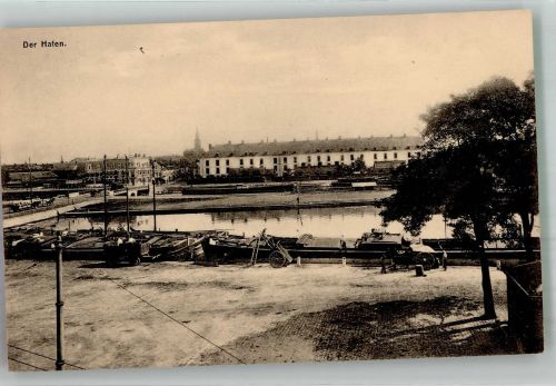 59400 Cambrai 1917 Foto AK Hafen Ort handschriftlich