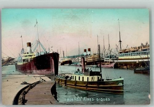 Buenos Aires 1912 Foto AK Hafen