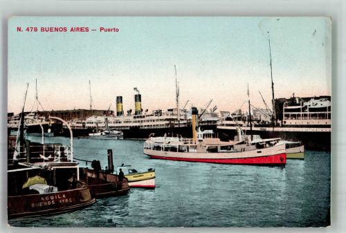 Buenos Aires 1914 Foto AK Hafene