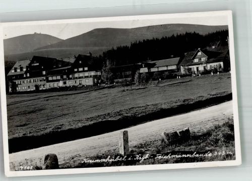 Teichmannbaude 1933 Foto AK Krummhübel Riesengebirge