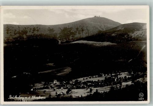 Brückenberg Karpacz Gorny 1935 Foto AK Schneekoppe Teichmannbaude
