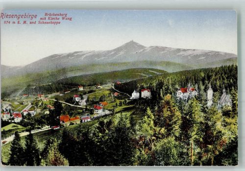 Brückenberg Karpacz Gorny Foto AK Riesengebirge