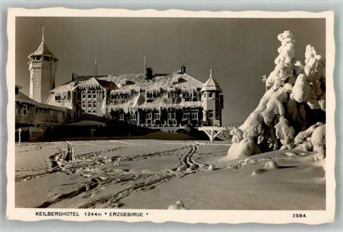 Bozi Dar Gottesgab 1940 Winter Hotel Keilberg