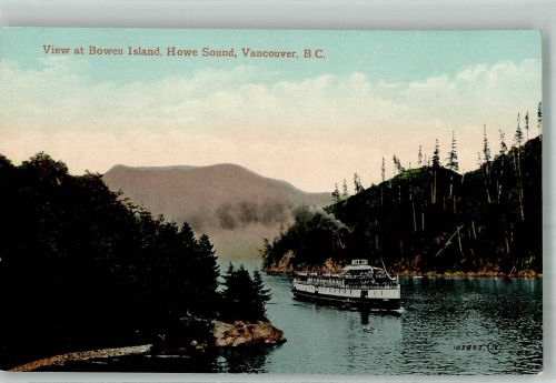 Vancouver Foto AK Howe Sound Bowen Island Dampfer