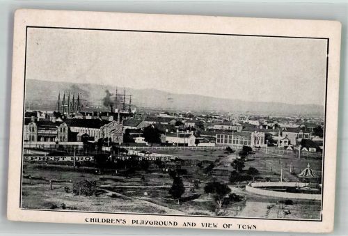 Adelaide Foto AK Children´s Playground and Vie of Town Port Pirie Ort lt. Stempel