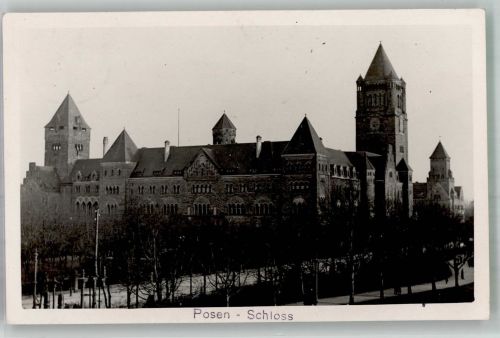 Posen Poznan 1939 Foto AK Schloss