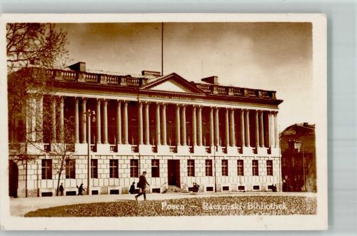 Posen Poznan 1941 Foto AK Bibliothek Raczynski