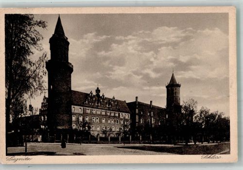 Liegnitz Legnica 1929 Foto AK Schloss Stempel Arbeitsamt Liegnitz