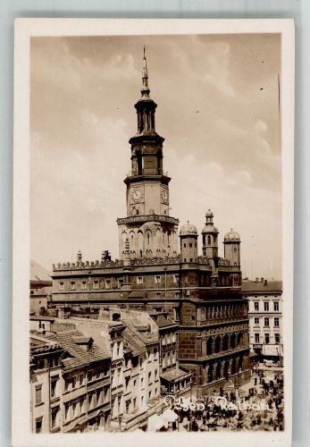 Posen Poznan Foto AK Rathaus