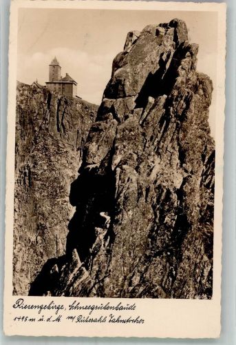 Schneegruben Baude 1936 Foto AK Riesengebirge