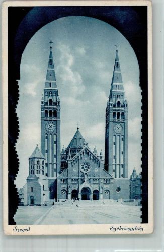 Szeged Szegedin Foto AK Kirche
