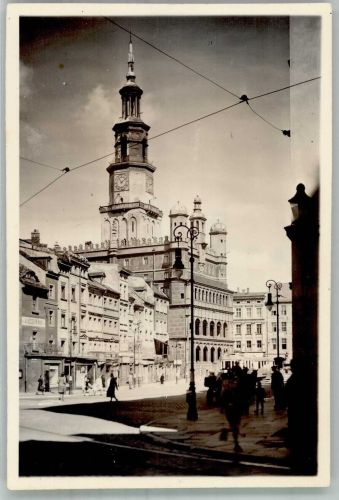 Posen Poznan Foto AK Rathaus