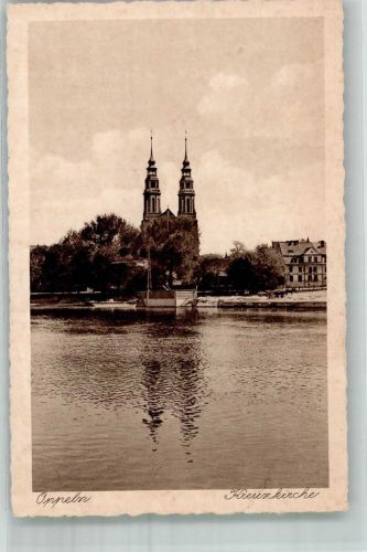 Oppeln Opole 1944 Foto AK Kreuz- Kirche
