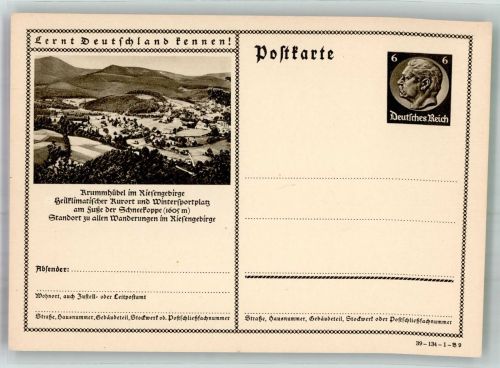 Krummhübel Karpacz Ganzsache
