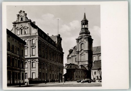 Posen Poznan Foto AK WK II Auto Torturm Reichsstatthalterei Felix-Dahn Platz