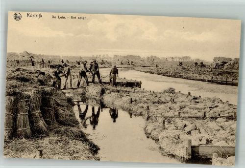 Courtrai Kortrijk Foto AK De Leie
