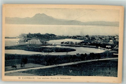 Karthago Carthage Foto AK Karthago Les anciens Ports de Salammbo