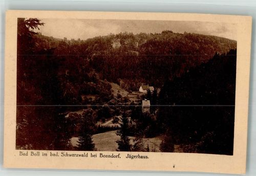73087 W7325 Bad Boll Foto AK Jägerhaus Schwarzwald Bonndorf