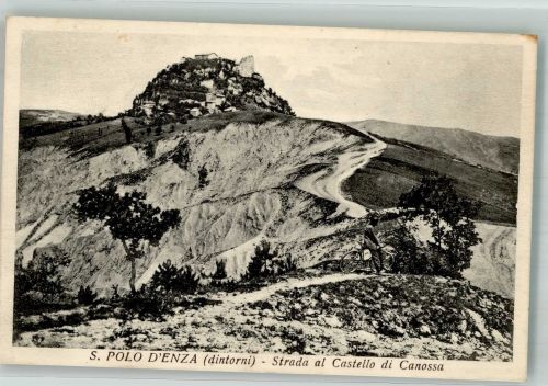 42026 Ciano d'Enza Foto AK Burg Casrtello di Canossa Straße