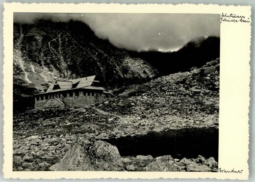 Vysoke Tatry Hohe Tatra Foto AK Schutzhütte Polnische Seen Morskie Oko See