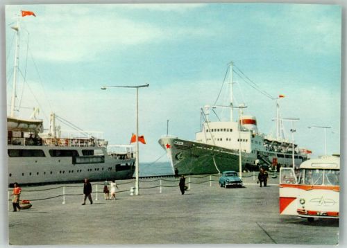 St. Petersburg Petrograd Foto AK Omnibus Auto Hafen