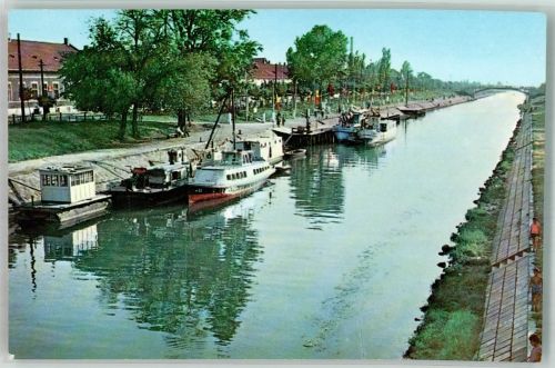 Temesvar Timisoara Foto AK Kanal Hafen