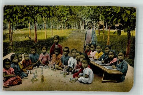 Medan Gebrauchsspuren Kinder Rheinische Mission Laguboti Sumatra Eckschaden