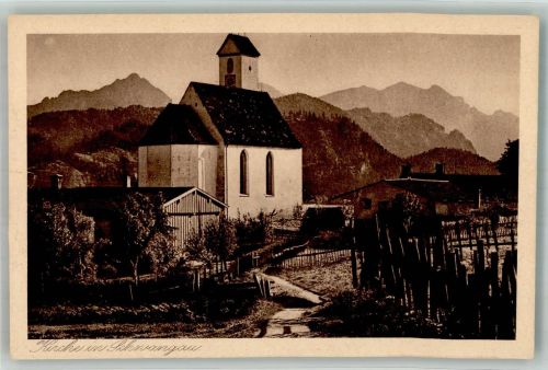 87645 W8959 Schwangau Foto AK Kirche