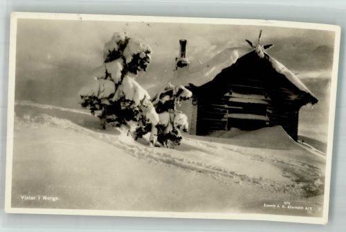 Oslo Kristiania Winter in Norwegen Motiv Norwegen 1938 Winter