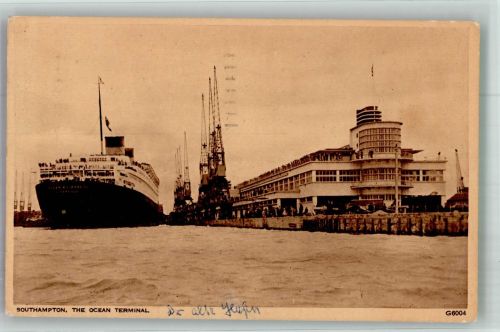 Southampton 1956 Foto AK Hafen The Ocean Terminal