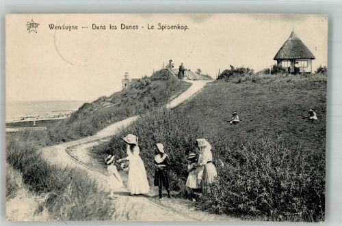 Wenduyne Wenduine 1920 Foto AK Dans les Dunses