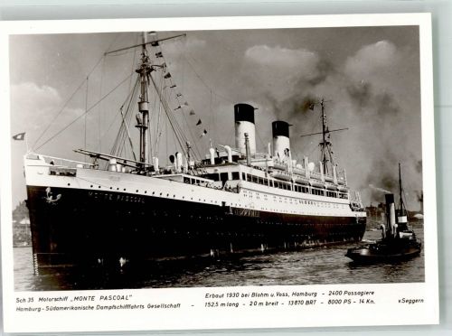 M.S. Monte Pascoal Foto von Seggern Dampfer