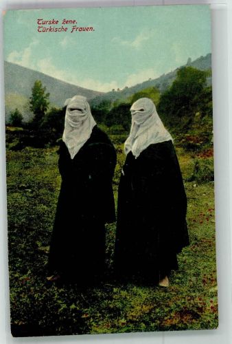 Türkische Frauen verhüllt wie eine Burka Trachten Türkei