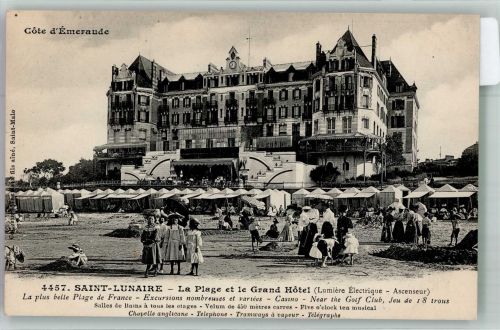 35800 Saint-Lunaire Foto AK Strand Grand Hotel