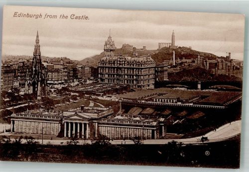 Edinburgh Foto AK Burg