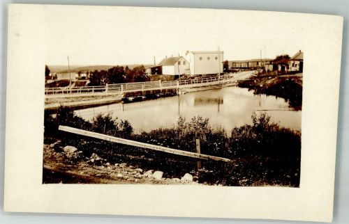 Foto AK Lac Bouchette Station Lachine Kanal Bahnhof