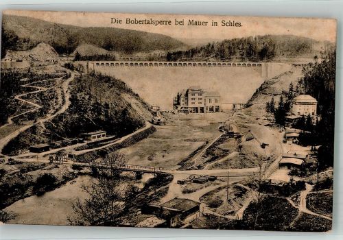 Mauer Pilchowice 191 Foto AK Bobertalsperre Feldpost WK I