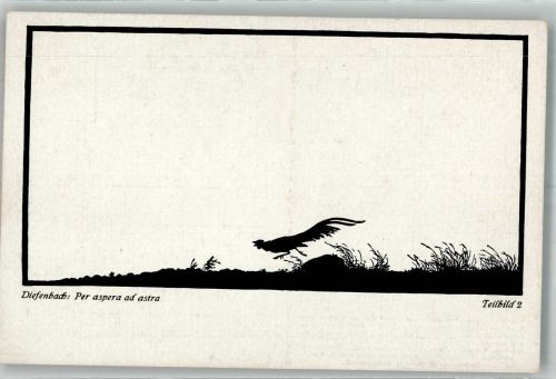 Per aspera ad astra Teilbild 2 Hahn Diefenbach, K. W. Künstlerkarte