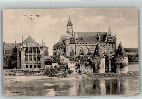 Marienburg Malbork Foto AK Schloss